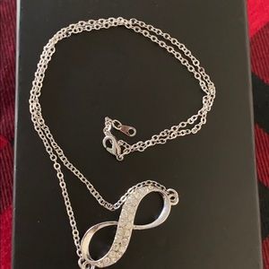 Silver infinity pendant